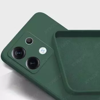 For Redmi Note 13 Case For Xiaomi Redmi Note 13 Pro Cover Funda Coque Soft Liquid Silicone Back Case Redmi Note 13 Pro Redmi Note 13 4G чёрный