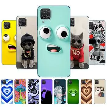 Для Samsung A12 чехол мягкий силиконовый TPU телефон задняя крышка для Samsung Galaxy A12 GalaxyA12 A 12 SM-A125F a125 бампер чехол 6.5 дюймов Samsung A12