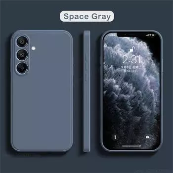 For Samsung A15 Case Luxury Square Liquid Silicone Phone Cases Funda For Samsung Galaxy A15 A 15 5G Shockproof Protective Cover Galaxy A15 4G белый