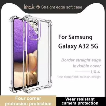 For Samsung Galaxy A32 5G Phone Case IMAK UX-4 Shock-resistant Soft Case Samsung Galaxy A32 5G белый
