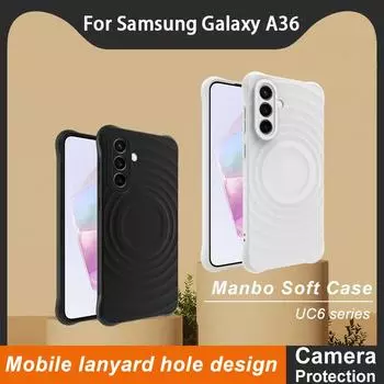 For Samsung Galaxy A36 5G Phone Case IMAK UC-6 Matte Soft Case Samsung Galaxy A36 5G чёрный