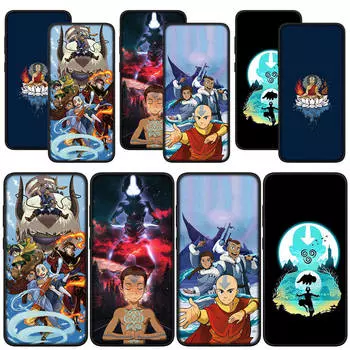 для Samsung Galaxy S24 S23 iPhone 15 14 Xiaomi Redmi Note 13 12 11 Pro Max X 8 7 9 10 XR OPPO Huawei чехол для телефона мультфильм Аанг Аватар Легенда об Аанге for Samsung Galaxy A54 5G аэро