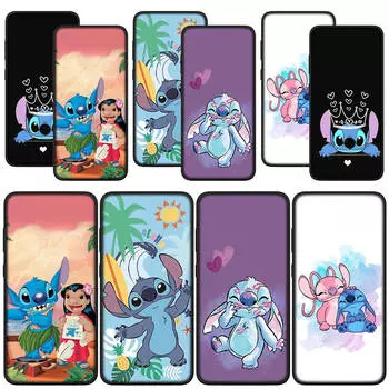 for Samsung Galaxy S24 S23 iPhone 15 14 Xiaomi Redmi Note 13 12 11 Pro Max X 8 7 9 10 XR OPPO Huawei Phone Case Lilo Anime Kawaii Stitch Cartoon Cover