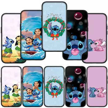 for Samsung Galaxy S24 S23 iPhone 15 14 Xiaomi Redmi Note 13 12 11 8 Plus 10 9 Pro Max X XR Phone Case Lovely Lilo Cartoon Stitch OPPO Huawei Cover
