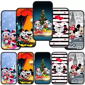 for Samsung Galaxy S24 S23 iPhone 15 14 Xiaomi Redmi Note 13 12 11 8 Plus 10 9 Pro Max X XR Phone Case Cartoon Mickey Cute Mouse Minnie OPPO Huawei Y9