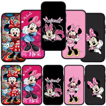 для Samsung Galaxy S24 S23 iPhone 15 14 Xiaomi Redmi Note 13 12 11 8 Plus 10 9 Pro Max X XR Чехол для телефона Обои Minnie Comics Mouse OPPO Huawei Cover for Redmi Note 13 Pro 5G олений