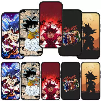 для Samsung Galaxy S24 S23 iPhone 16 15 14 Xiaomi Redmi Note 13 12 11 Plus 9 Pro Max X XR чехол для телефона Dragon Ball аниме Гоку мультфильм OPPO Huawei чехол for Huawei Nova 3 олений