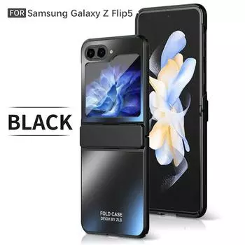 Чехол для Samsung Galaxy Z Flip 5 4 3 5G, ультратонкий, приятный для кожи, с гальваническим покрытием, матовый складной шарнир, противоударный защитный чехол for Galaxy Z Flip 5