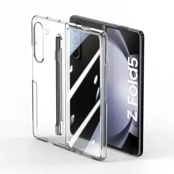For Samsung Galaxy Z Fold 3 4 5 5G Case Ultra-thin Skin Friendly Matte With S Pen Slot Folding Protect PC Shockproof Hard Cover For Galaxy Z Fold 3&Without film