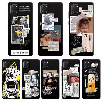 For Samsung Note 10 Lite Case Phone Cover Silicon Soft TPU Back Cases For Note 10 Lite Case 2021 Fashion Bumper 6.7 Coque Cat Note 10 Lite