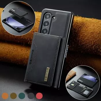 for samsung z fold5 Business Luxury Wallet Leather Case for Samsung Galaxy Z Fold 5 Fold5 Zfold5 Card Slot 2 in 1 Phone Cases for samsung z fold 5