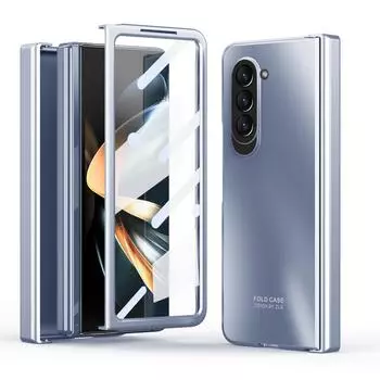 для samsung z fold 5 роскошный чехол с шарниром для телефона для Samsung Galaxy Z Fold 5 5G Fold5 закаленное стекло пленка сумка For Samsung Z Fold 5