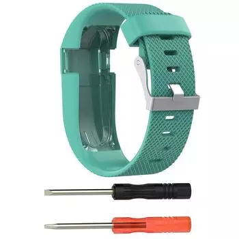 For Silicone Strap Fitbit Charge 2 Replacement Wristbands Comfortable Classic Green,L