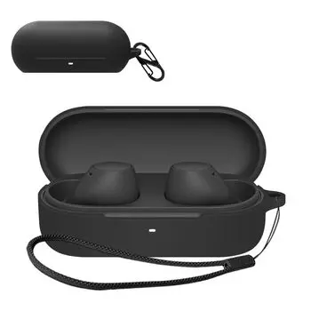 Для Sony Чехол оснащен крючком для предотвращения спортивных прохладный дизайн из мягкого кремния ударопрочный тонкий мягкий чехол защита от падения WF-C510 [HVUYAL] чёрный