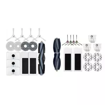 For T20 Robot Vacuum Cleaner Part Dust Bags Main Brush Sweeping Brush Hepa Filter Bundle Dropship