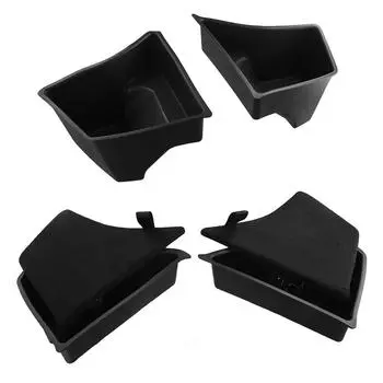 For Tesla 2024 Rear Trunk Left Side Storage Box With Cover Tail Boot Organizer Partition Decoration Car Accessories