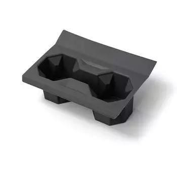For Tesla Cybertruck 2024 Water Cup Holder Central Control Drinks Holder Storage Box Interior Accessories чёрный