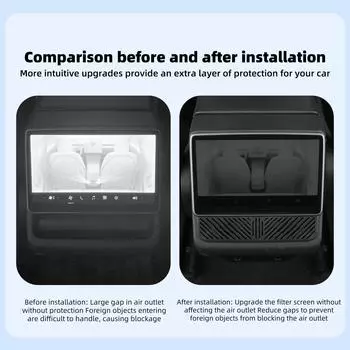 for Tesla Model 3 Highland 2025 Car Rear Air Vent Outlet Cover Air Outlet Grille Protective Cover