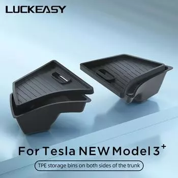 For Tesla Model 3 Highland Car Rear Trunk Storage Box Auto Interior Accessories Left And Right Side Organizer Storage Box 2025