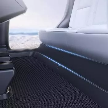Для Tesla Model Y TPE под сиденьем боковая защитная накладка противоударная защитная накладка задняя часть сиденья интегрированная полная подушка TPE