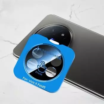 For Vivo X Fold5 3D Camera Lens Protector Cover Case Back Glass for VIVO XFold5 FOLD 5 Fold 5 Positioning Protective Ring Film Vivo X Fold5 чёрный