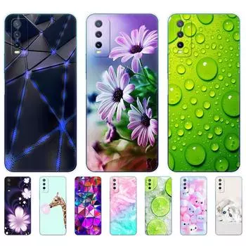 Для vivo Y20 чехол силиконовый чехол для телефона чехол для VIVO Y20 Y 20 VivoY20 2021 2020 мягкий чехол 6.51 дюймов чехол TPU бампер Funda vivo Y20 2021