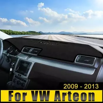 Для Volkswagen VW Arteon 2009 2010 2011 2012 2013 Крышка приборной панели автомобиля, защищающая от света, солнцезащитный козырек, коврики с защитой от ультрафиолета, нескользящие коврики