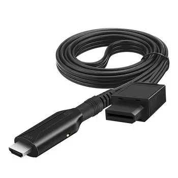 For Wii To HDMI-Compatible Adapter Converter Cable To Adapter For HDTV For Wii HDMI-Compatible A9S8 Black-1pcs