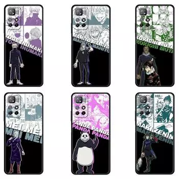 for Xiaomi poco x3 pro x3nfc pocox3pro Case mi 12 12pro 12x 11 lite 11t Funda 9t 10t Cover Jujutsu kaisen Panda Makizenin Mi 9T