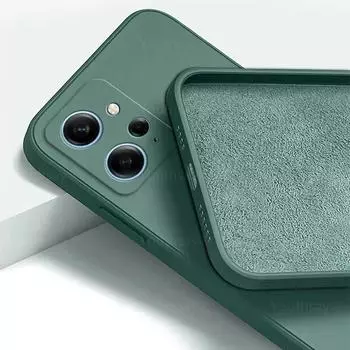 For Xiaomi Redmi Note 12 Case Cover Redmi Note 12 Pro Plus Funda Shell Soft Liquid Silicone Phone Case For Redmi Note 12 4G 5G RedmiNote12 4GGlobal чёрный
