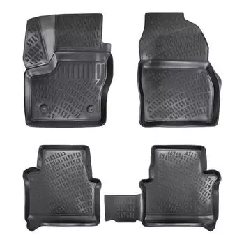 Ford Connect (2013-2022) High-Quality and Durable Rubber Car Floor Mats - Odorless, Non-Slip, Long-Lasting