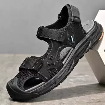 Foreign trade explosion large size men s casual shoes 2025 summer new outdoor trend beach sandals Shoes 38 серый