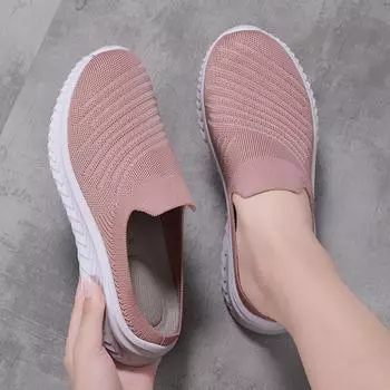 Foreign trade spring and summer new middle-aged and elderly fashion trend casual half drag one pedal soft-soled mother shoes large size shoes 36