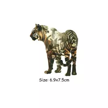 Forest Tiger Custom Iron-On Нашивки Высококачественные Наклейки Футболка Diy Термоперенос Parches Ropa Iron On Transfer