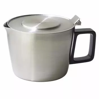 Forlife Stainless 2 Comes with Tea Lid Does Not Fall Can Be Poured with One Hospitality Teapot 601 Teapot, Steel, 414ml, Cups, Strainer, Off, Hand, серебряный