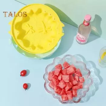 Форма для льда пищевого качества DIY Изготовление экологически чистых легких ледяных шариков в кубиках тает медленнее, форма для дома жёлтый