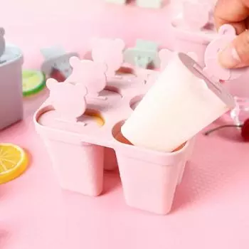 Форма для льда с 6 слотами, DIY кремовая леденец на палочке, форма для изготовления лотков, кастрюля для кухни синий