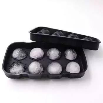 Форма для льда Yousheng Ice Ball Mold 8 ячеек, легко извлекаемая силиконовая форма для льда, устойчивая к проливам, для бара