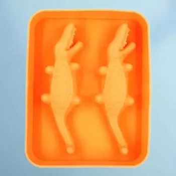 Форма для льда Yousheng, креативная, быстрая, самостоятельная, 3D, в форме крокодила, силиконовая форма для льда, кухонные принадлежности темно-синий