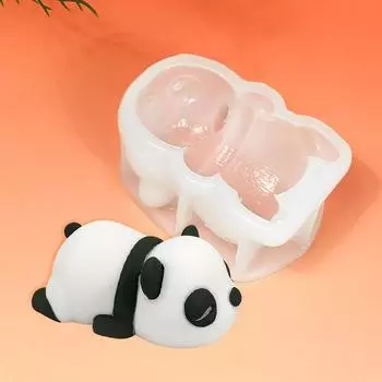 Форма для мусса 3D Panda Mold Кухонные принадлежности Форма для пудинга DIY белый