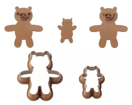 Форма для печенья KAI COOKPAD Cuddling Bear Сделано в Японии DL8074