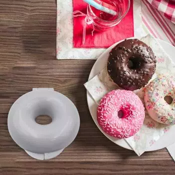 Форма для пончиков Yousheng Donut Cake Pop, форма для пончиков, антипригарная форма для бубликов, форма для выпечки, кухонные принадлежности Round розовый