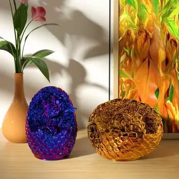 Форма для яйца дракона с крышкой, смоляные формы для животных, 3D силиконовые формы для динозавров для эпоксидной смолы, сделай сам, домашний настольный пасхальный декор