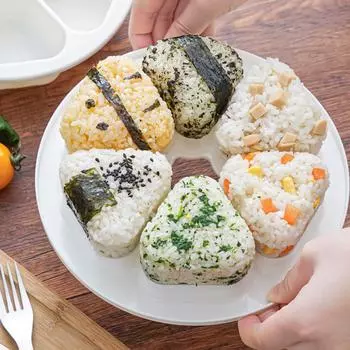 Форма для роллов с рисом и овощами Треугольная форма для роллов с рисом и овощами Bento Box Форма для суши Шесть в одном Инструмент для роллов с рисом и овощами
