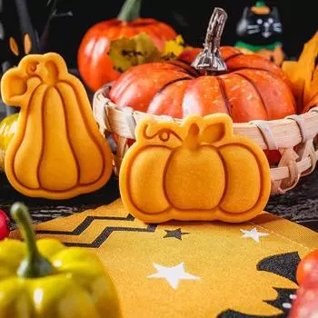 Формы для печенья «сделай сам» на Хэллоуин, мультяшный призрак, тыква, кошка, штамп для печенья, помадка, инструменты для украшения торта, ручное прессование, пластиковое печенье