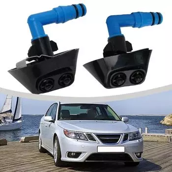 Форсунка омывателя 12803972/12803973 для Saab 9-3 2003-2012 Передняя фара, левая + правая, подъемный цилиндр, высокое качество CHINA