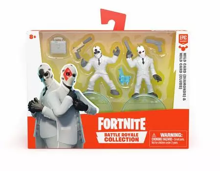 Fortnite Collection Mini Figure Set of 2 009 Wild Card Wild Card (Diamond) & (Club)