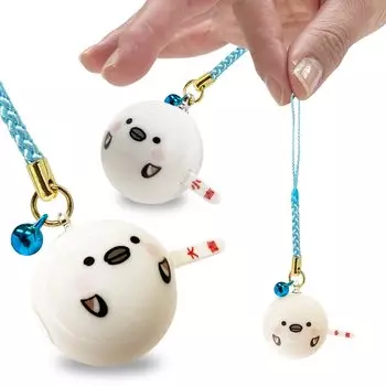 Fortune Telling Netsuke Wallet Keychain Charm with Omikuji Shimaenaga Kotori Made in Japan of 3 Omikuji [LamPlanning] [Kinagani Shimaenaga] Function,