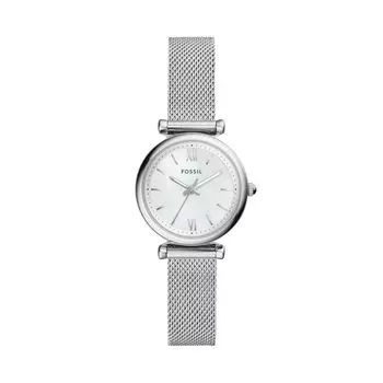 Fossil Carlie ES4432 Серебряные японские кварцевые наручные часы женские из нержавеющей стали