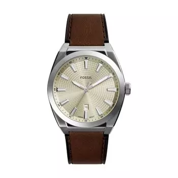 [Fossil] Часы EVERETT FS6071 мужские коричневые коричневый